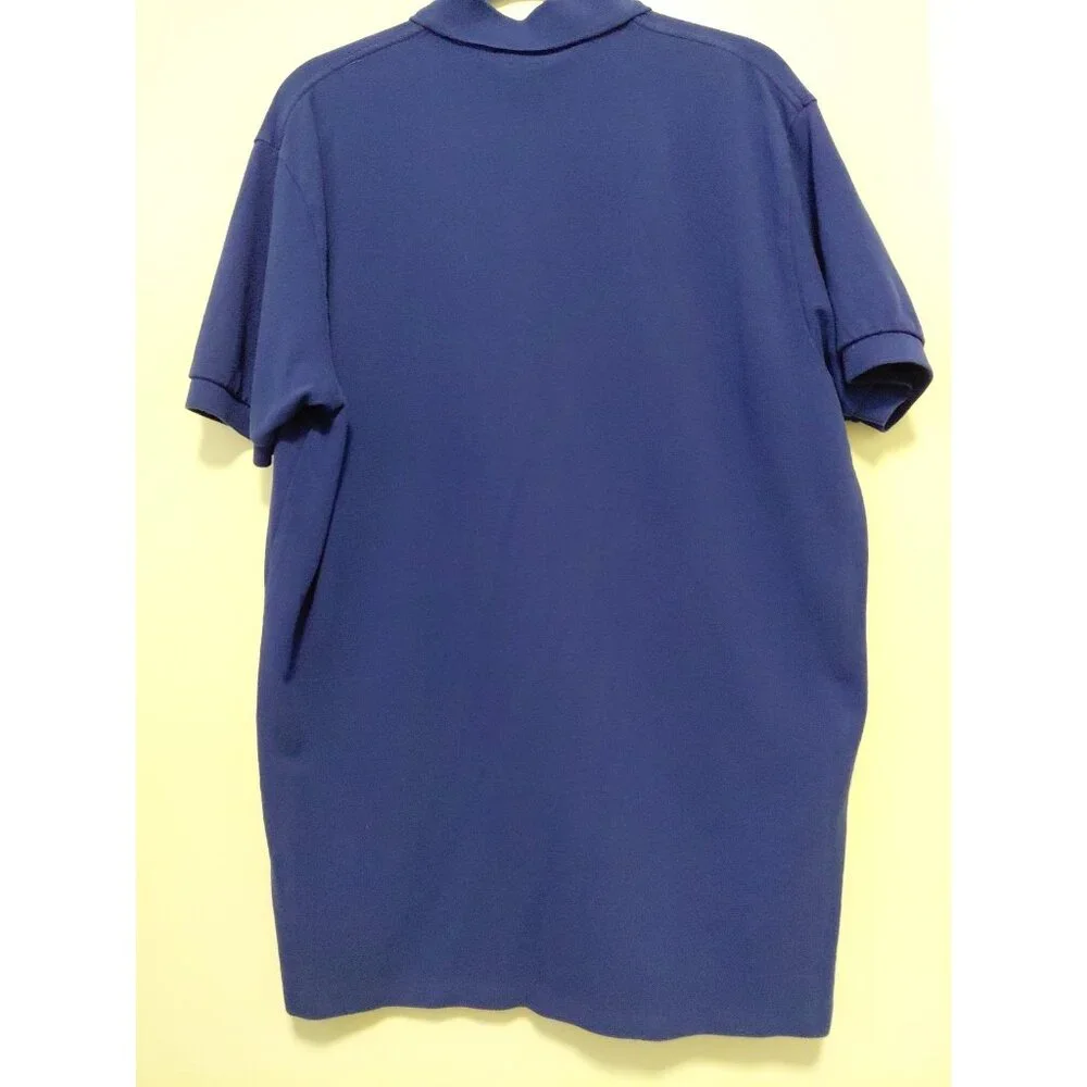 Polo Ralph Lauren Men's Classic Polo Shirt Royal Blue Orange Pony Logo Large